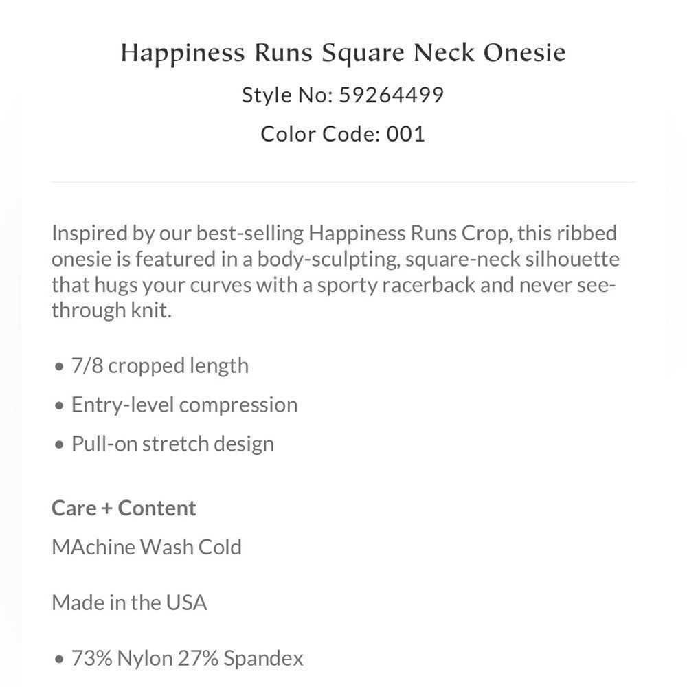 NEW! Free People Happiness Runs Square Neck Onsie White XS/S - Picture 9 of 11